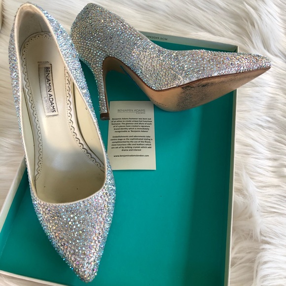 Benjamin Adams Jada ivory crystal heels - Picture 7 of 7